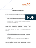 Technical Note - Measurement Microphones