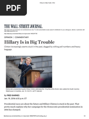 This Copy Is For Your Personal Noncommercial Use Only To Order Presentationready Copies For Distribution To Your Colleagues Clients Or Customers Visit Hillary Clinton American Government