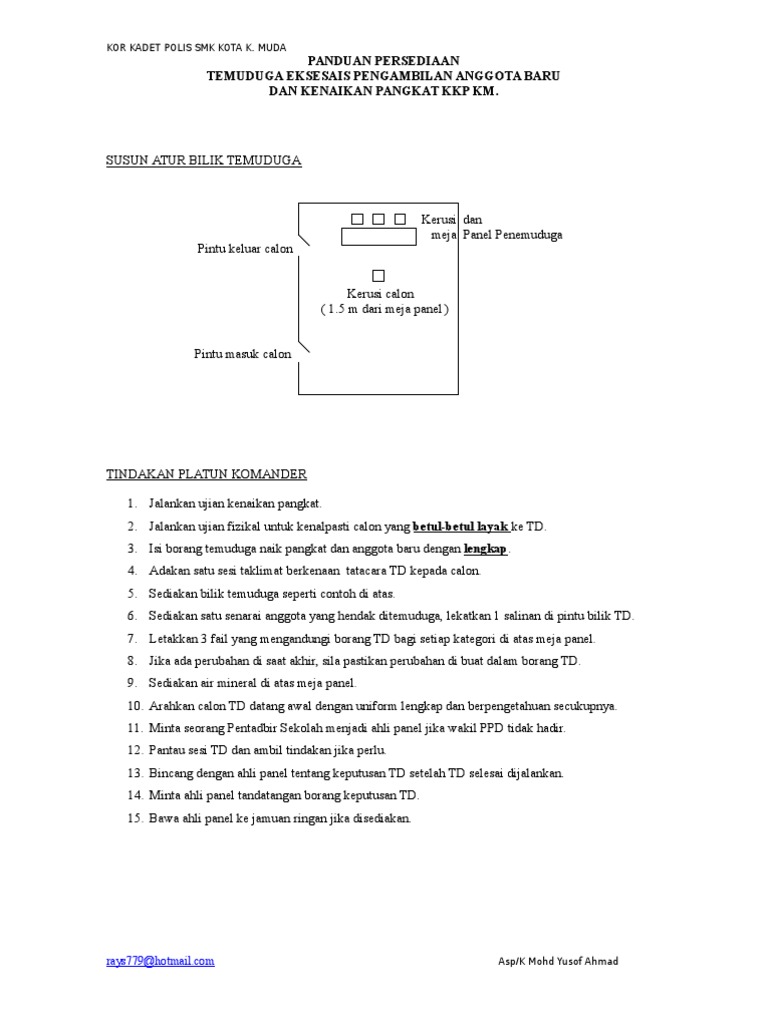 Panduan Persediaan Kadet Polis 2014 Pdf