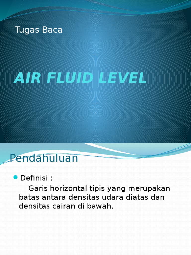 Air Fluid Level