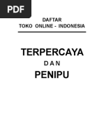 Toko Online Terpercaya & Penipu