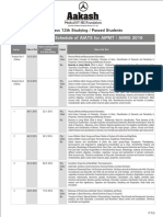 Topicwise Test Schedule of AIATS For AIPMT / AIIMS 2016: For Class 12th Studying / Passed Students