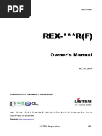 REX - R (F) : Owner's Manual