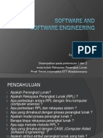 Software Engineering Pertemuan 1 Dan 2 PDF