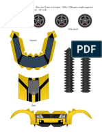 TFP Bumblebee Yellow Papercraft Template by Projectkitt-D7ia4ta