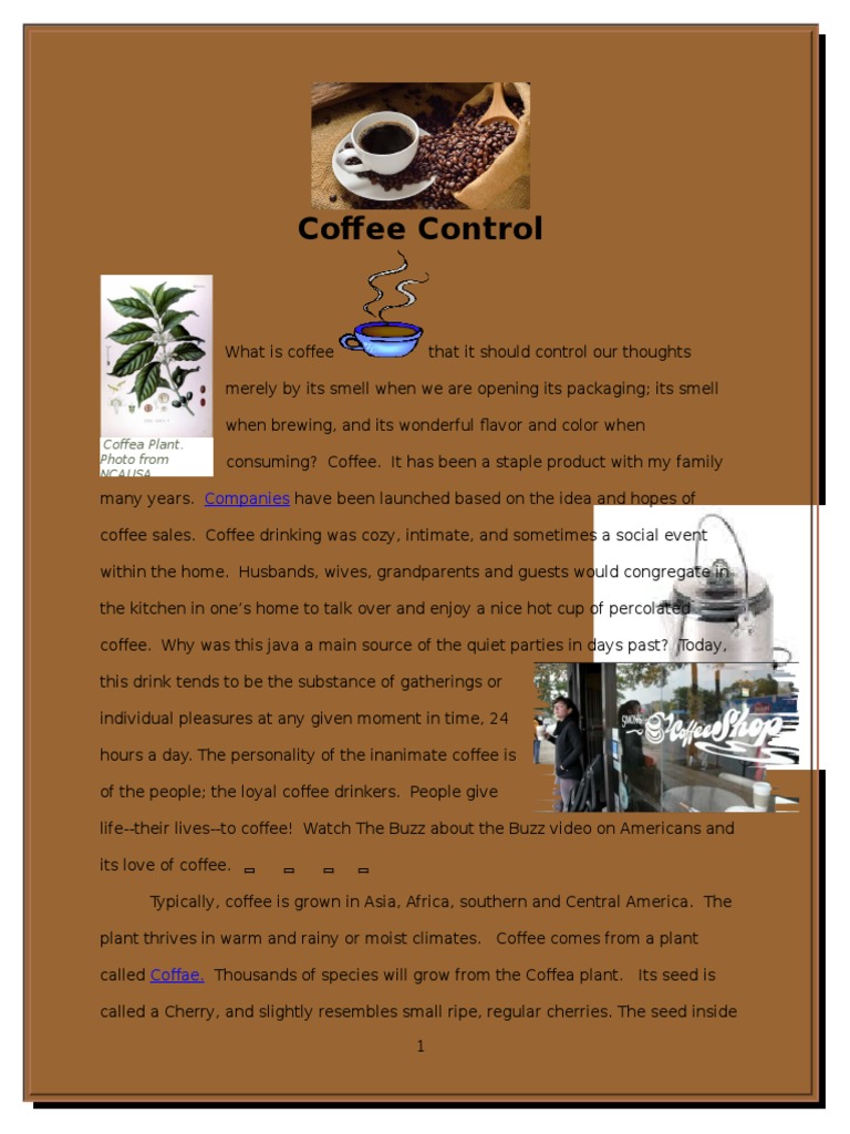 Coffee 1 | PDF | Starbucks | Coffee