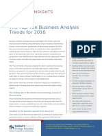 2016 Top 10 Business Analysis Trends