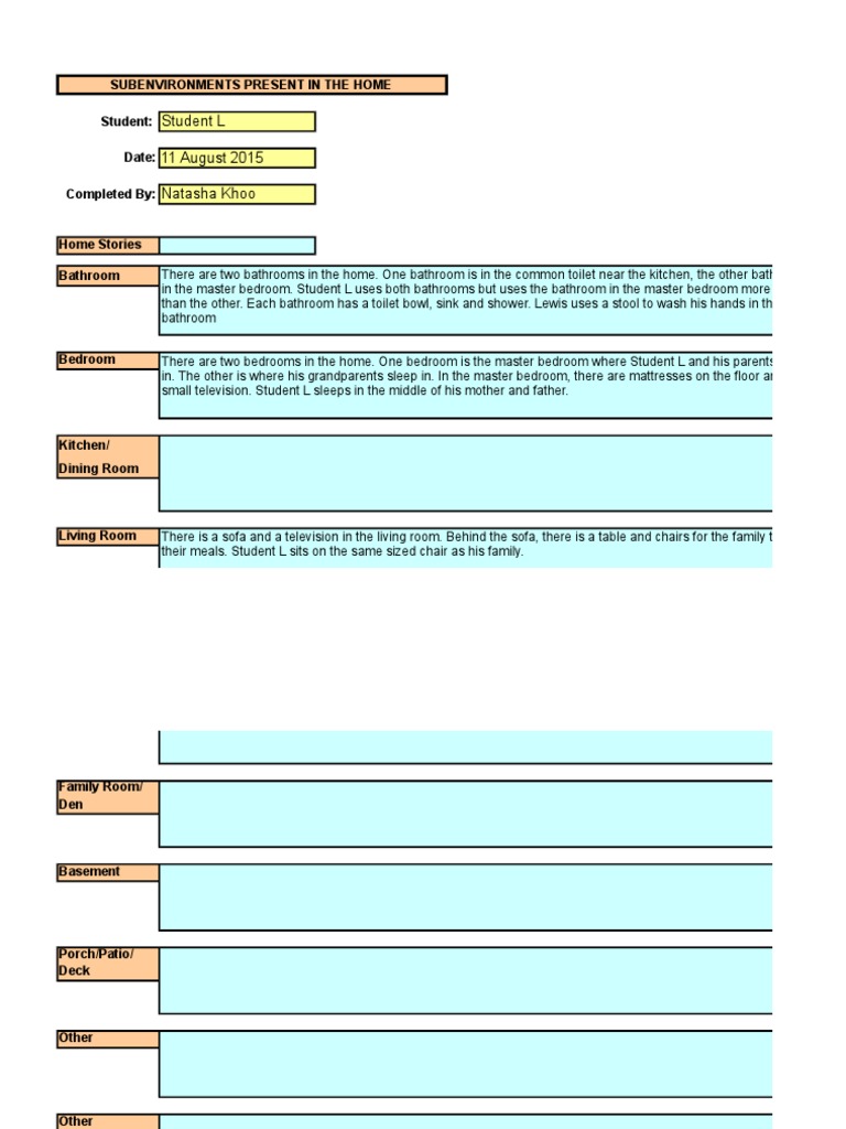 Domestic Student L FINAL | PDF | Bedroom | Hygiene