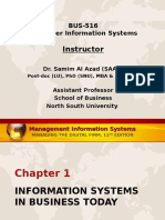 Instructor: BUS-516 Computer Information Systems