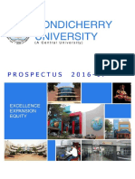 Pondichery University Prospectus2016-17