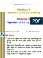 12 Giai Doan 5 Van Hanh Va Ho Tro He Thong - Ch12 Van Hanh Va Ho Tro He Thong