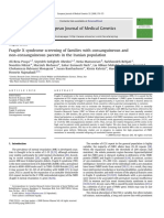 Fragile X Syndrome Screening of Families With Consanguineous and Non-Consanguineous Parents in The Iranianpopulation