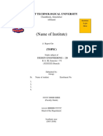 Report Format - DE-2B - AY 2015-16