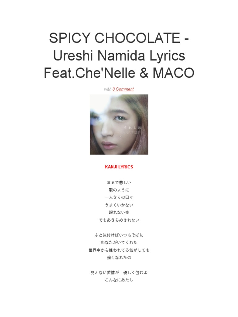 Spicy Chocolate Ureshiinamida Chenelle Maco
