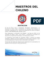 Bases Copa Maestros Del Chileno 2016 - 7 de Mayo 2016 - Catemu
