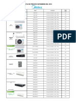 Lista de Precios Aire Acondicionado MIDEA SETIEMBRE 2015