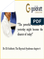 Goldratt About Powerful Solutions