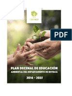 Plan Decenal de Educacin Ambiental Departamento de Boyac 2016-2025