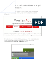 Instala Weeras App Windows