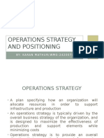 Operations Strategy and Positioning