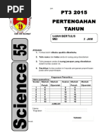 Soalan Pertengahan Tahun SAINS PT3 2015