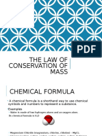 Notes - Law of Conservation of Mass