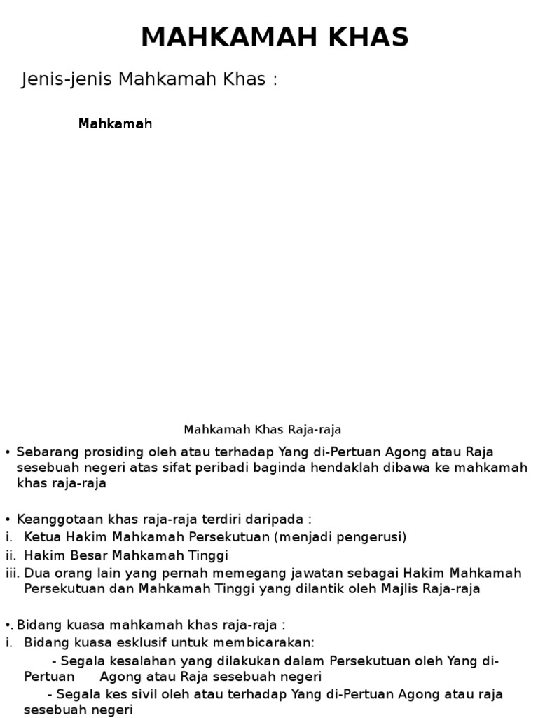 Mahkamah Khas  PDF