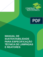 Manual de Sustentabilidade Para Especificacao Tecnica de Lampadas e Reatores