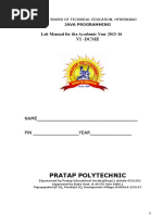 Java Lab Manual