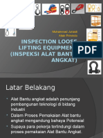 Inspection Loose Lifting Equipment