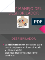 Uso y Manejo Del Desfibrilador