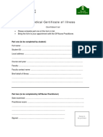 SSD Medical Certificate of Illness