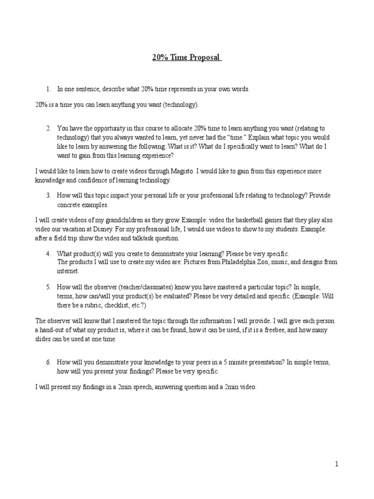 20 Project | PDF | Career & Growth | Games & Activities