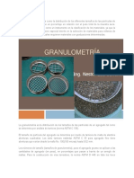 La granulometría se define como la distribución de los diferentes tamaños de las partículas de un suelo.docx