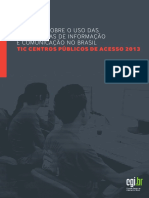 Tic Centros Publicos de Acesso 2013