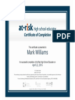 Certificateofcompletion 24 Markwilliams