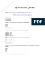 Gross Anatomy Practice Test Questions