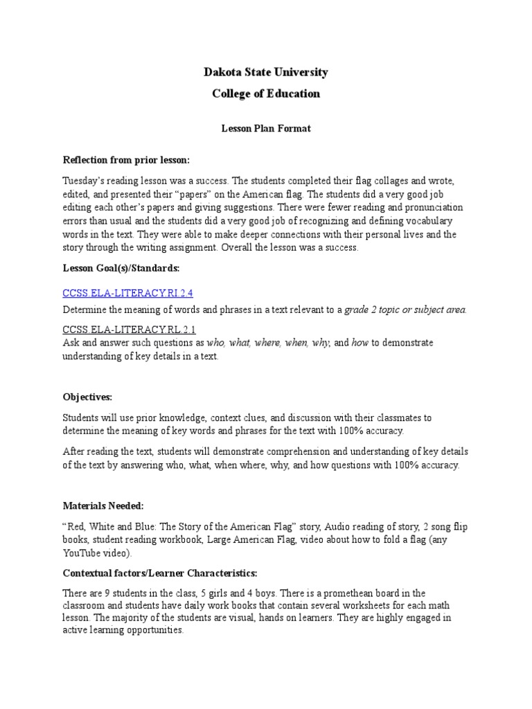 Lesson 5 - Reading | PDF | Vocabulary | Reading (Process)