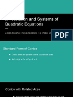 9 4 Rotation and Systems of Quadratic Equations