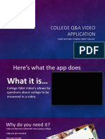 college q a video application