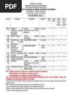 Disciplinas 2016-1 Pgsrr