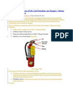 Tata Cara Penggunaan APAR