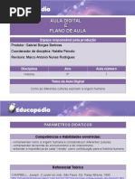6 Ano - Diferenças Culturais Palno