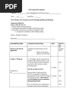 CEP Lesson Plan Template: Review or Preview (If Applicable)