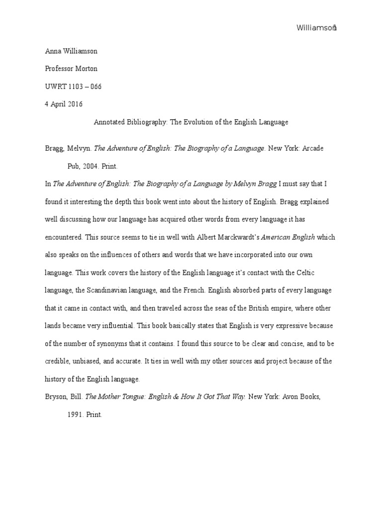 annotated bibliography | Oxford University Press | English Language