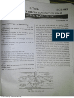UPTU PAPERS 2014-15 Ground water management 