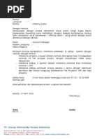Surat Balasan MAGANG