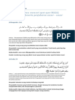 Tugas Ilmu Quran mencari ayat-ayat MASAL tasybih syarih beserta penjabaran unsur – unsur ”masal”nya