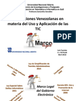 Regulaciones Venezolanas Uso de TIC