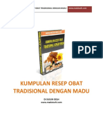 Buku Kumpulan Resep Obat Tradisional Dengan Madu